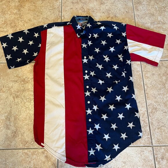 Ralph Lauren "Chaps" Patriotic Shirt - Excellent Used Condition, Size:  Small - Picture 4 of 11